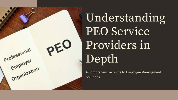 understanding peo service providers in depth