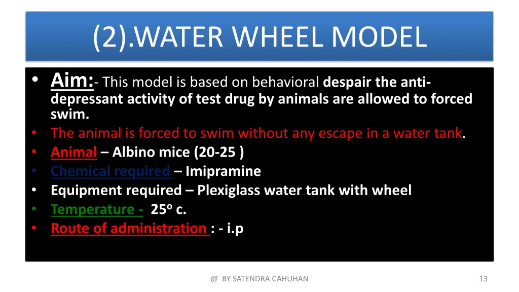 2 water wheel model