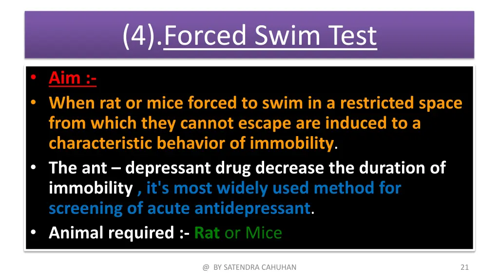 4 forced swim test