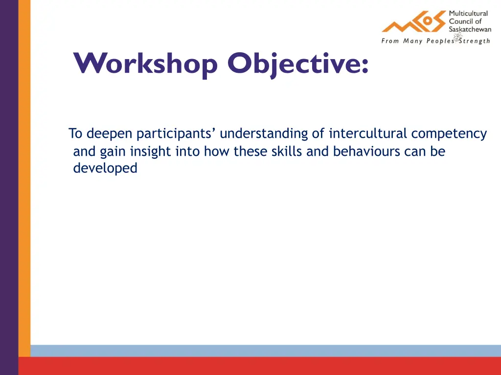 workshop objective