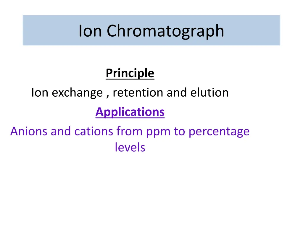 ion chromatograph