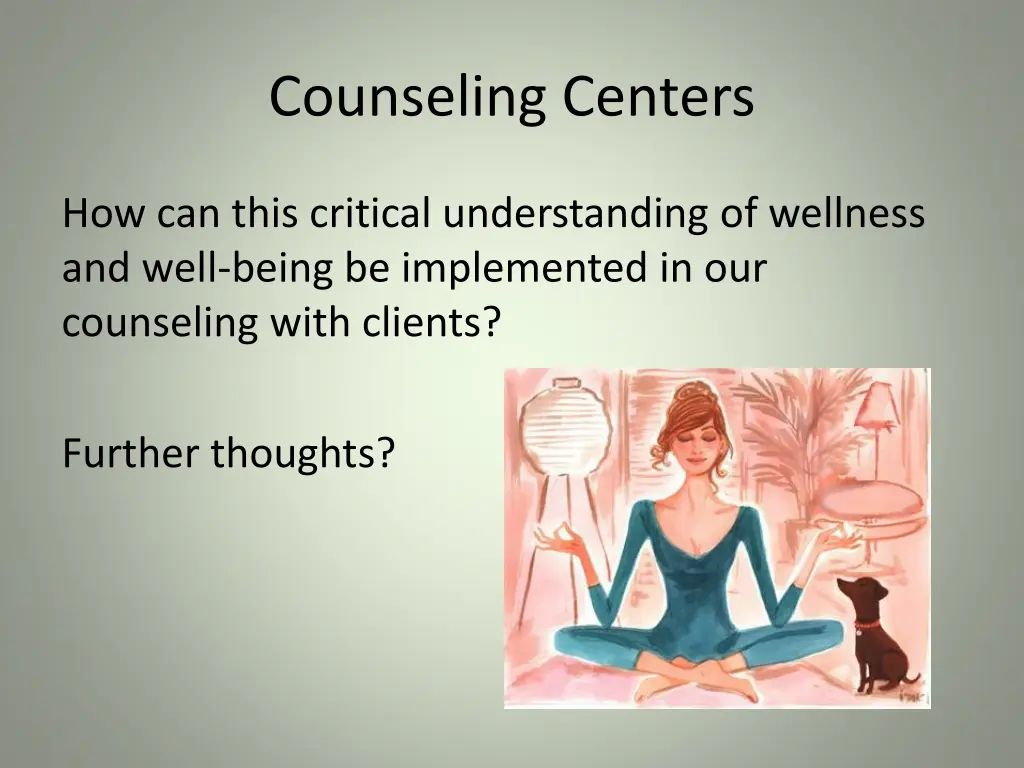 counseling centers