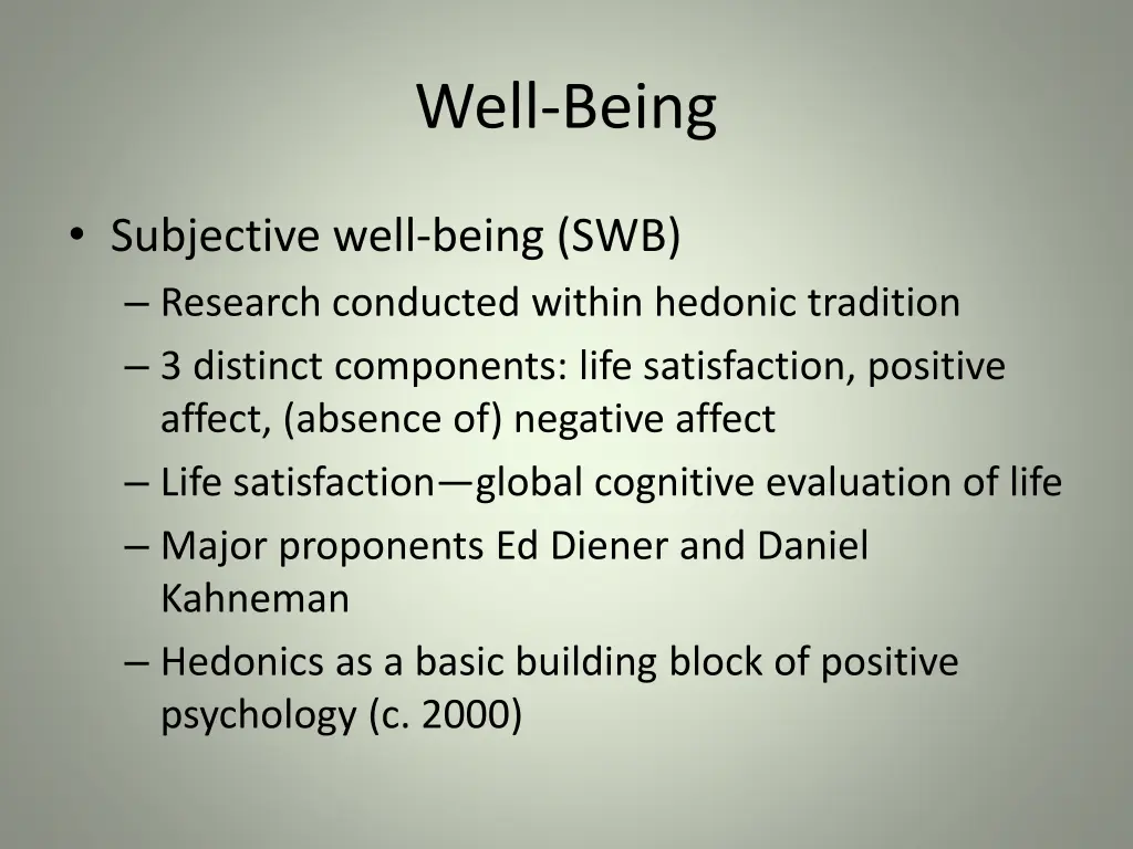 well being 2