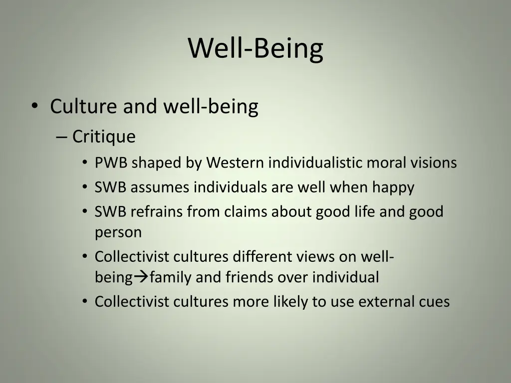 well being 5