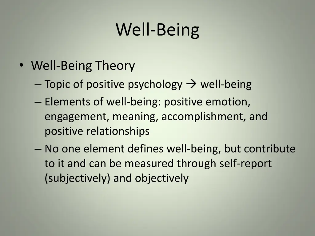 well being 7