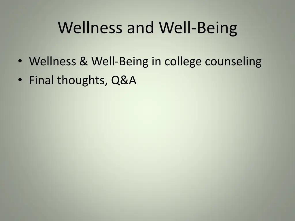 wellness and well being 2