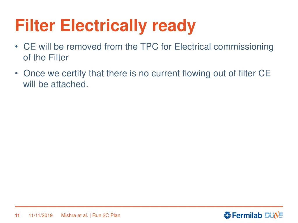 filter electrically ready