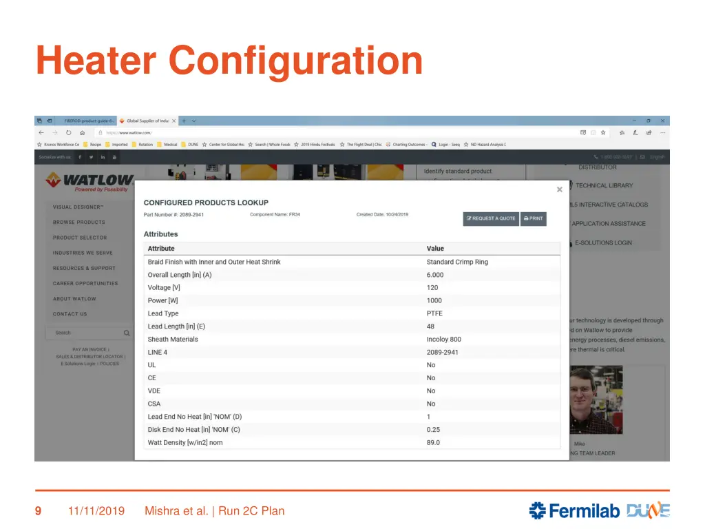 heater configuration