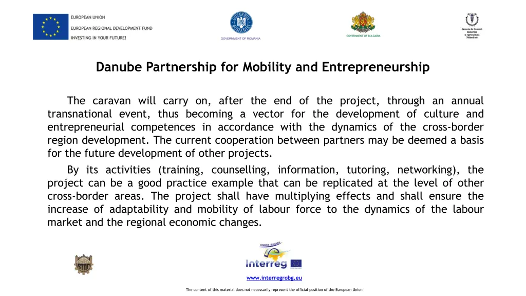 danube partnership for mobility 10