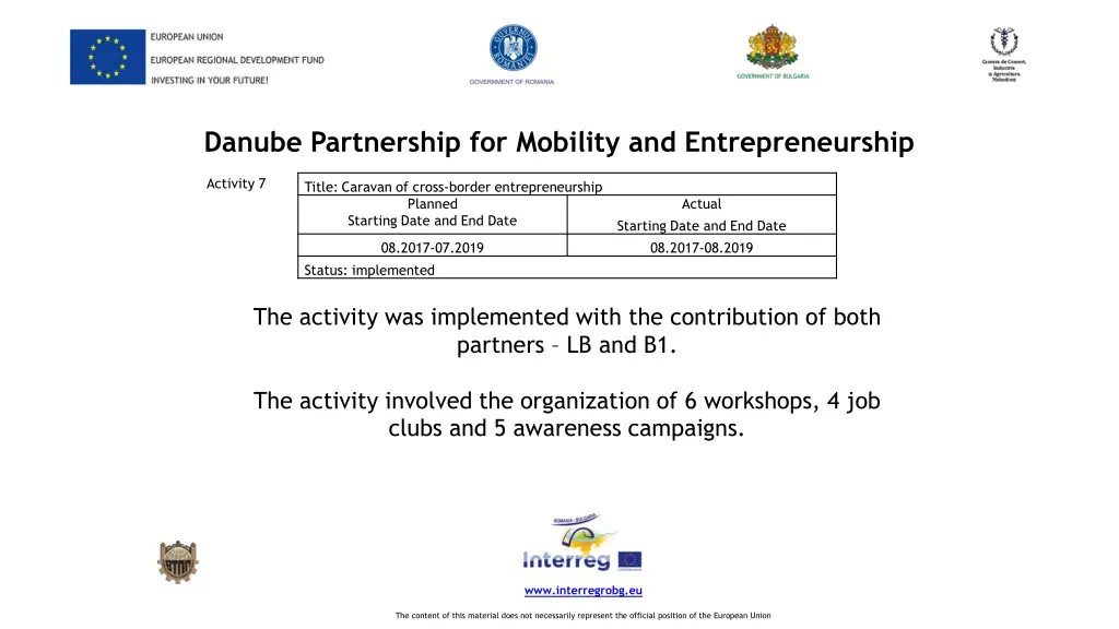 danube partnership for mobility 18