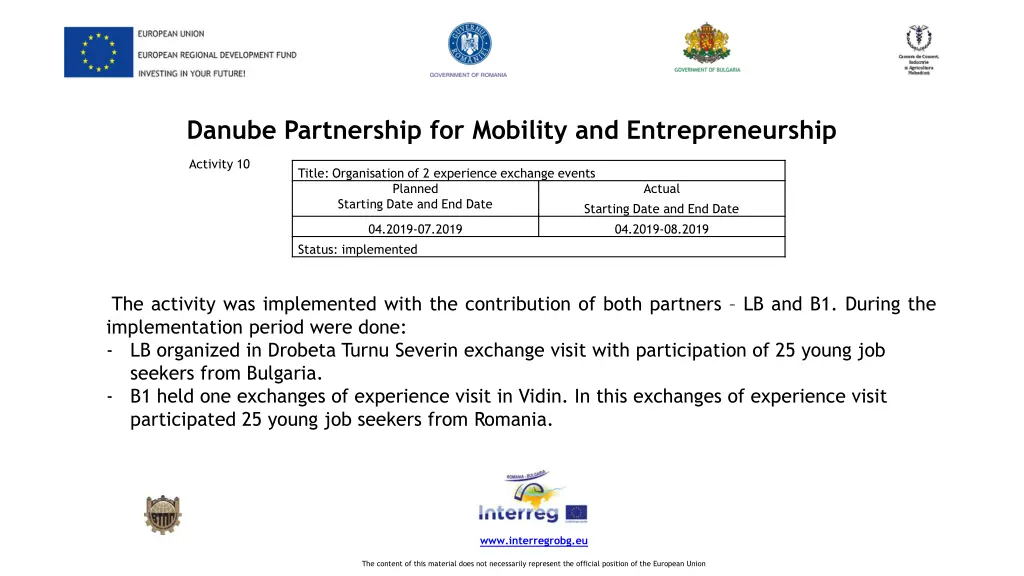 danube partnership for mobility 23