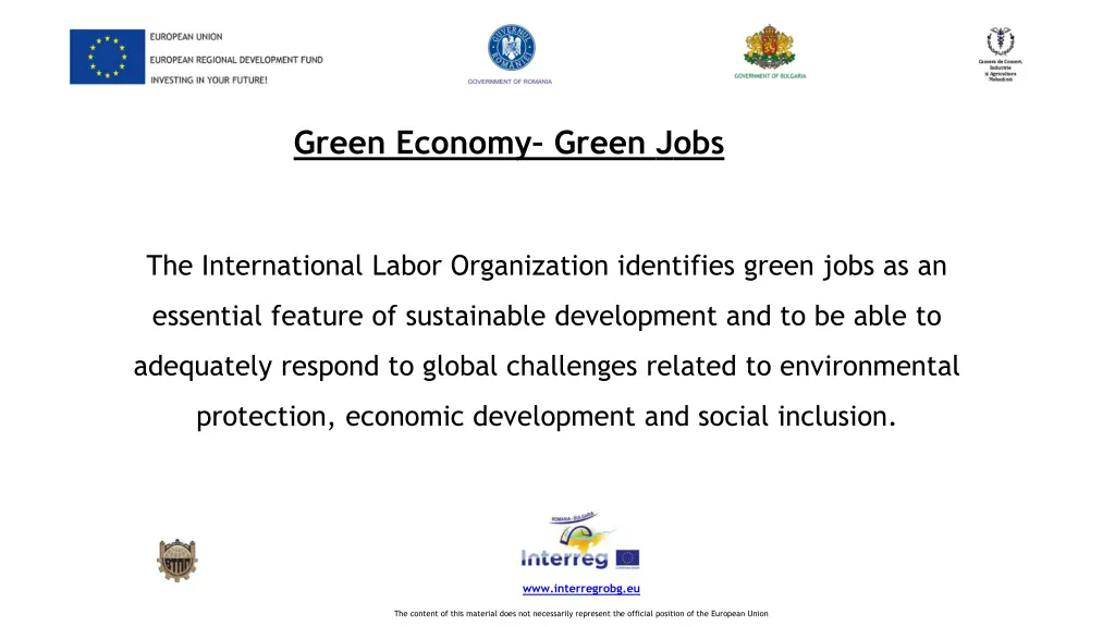 green economy green jobs