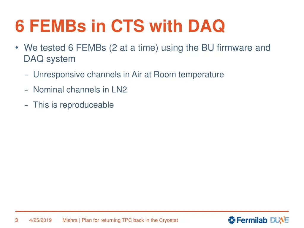 6 fembs in cts with daq