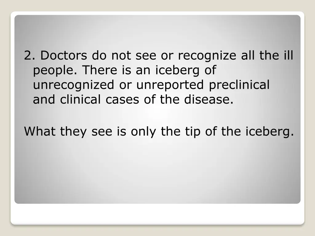 2 doctors do not see or recognize