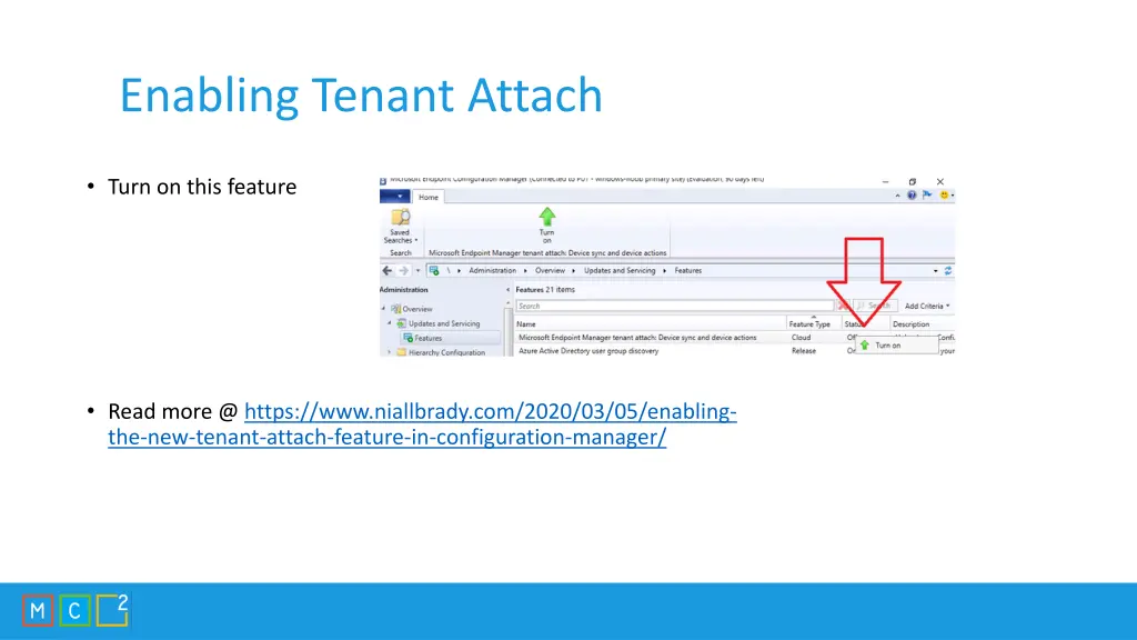 enabling tenant attach 1