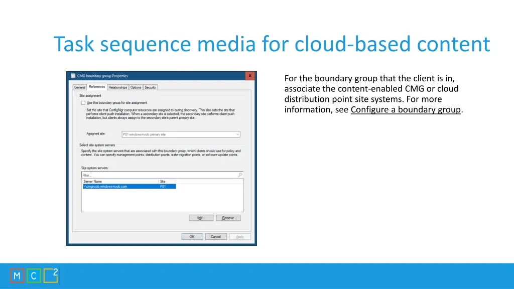 task sequence media for cloud based content 1