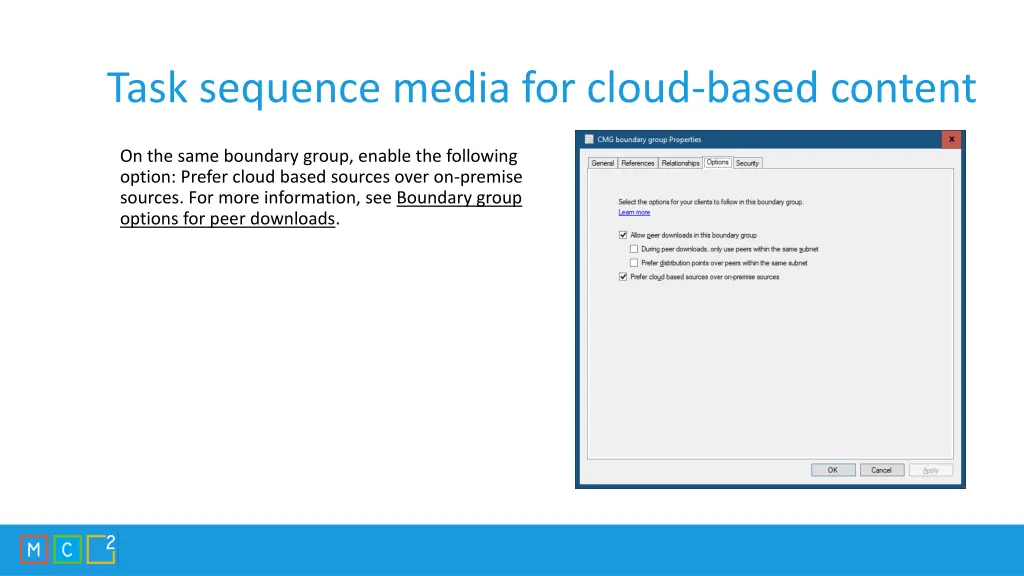 task sequence media for cloud based content 2