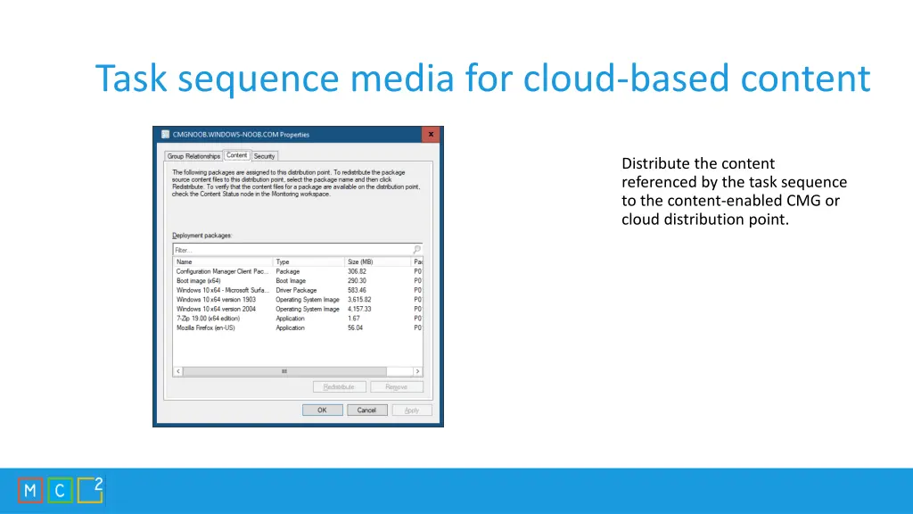 task sequence media for cloud based content 3