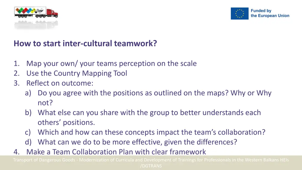 how to start inter cultural teamwork