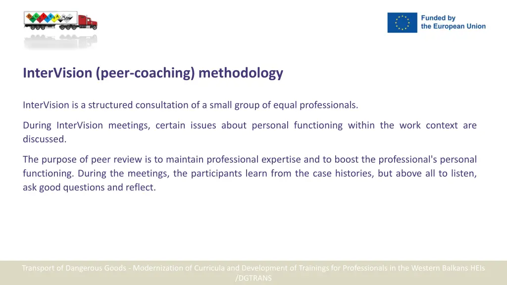 intervision peer coaching methodology