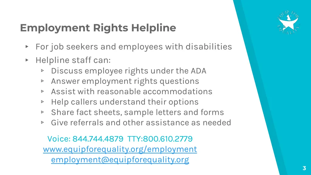 employment rights helpline