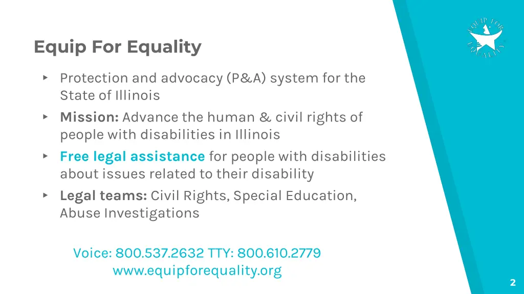 equip for equality