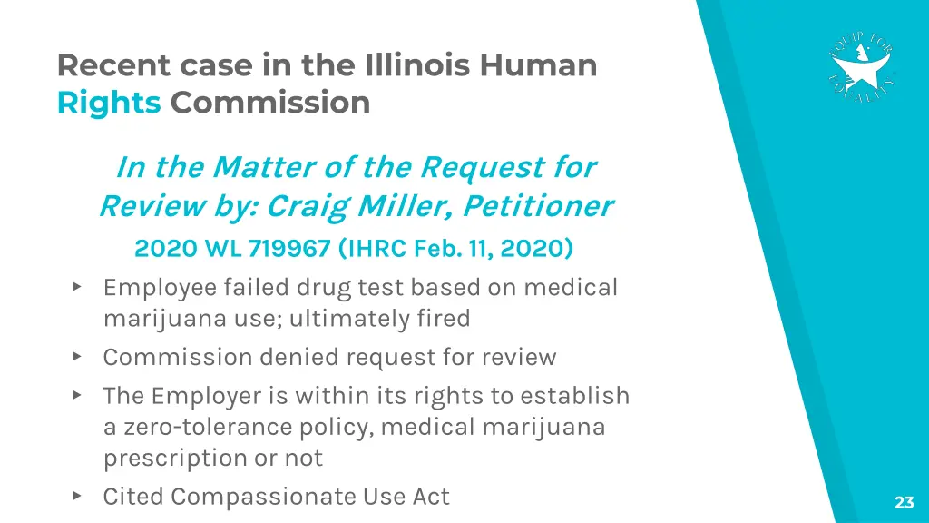 recent case in the illinois human rights