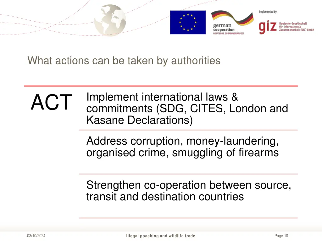 what actions can be taken by authorities