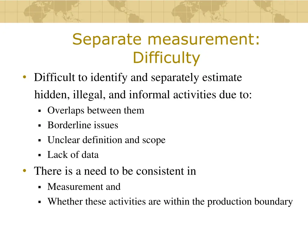 separate measurement difficulty difficult