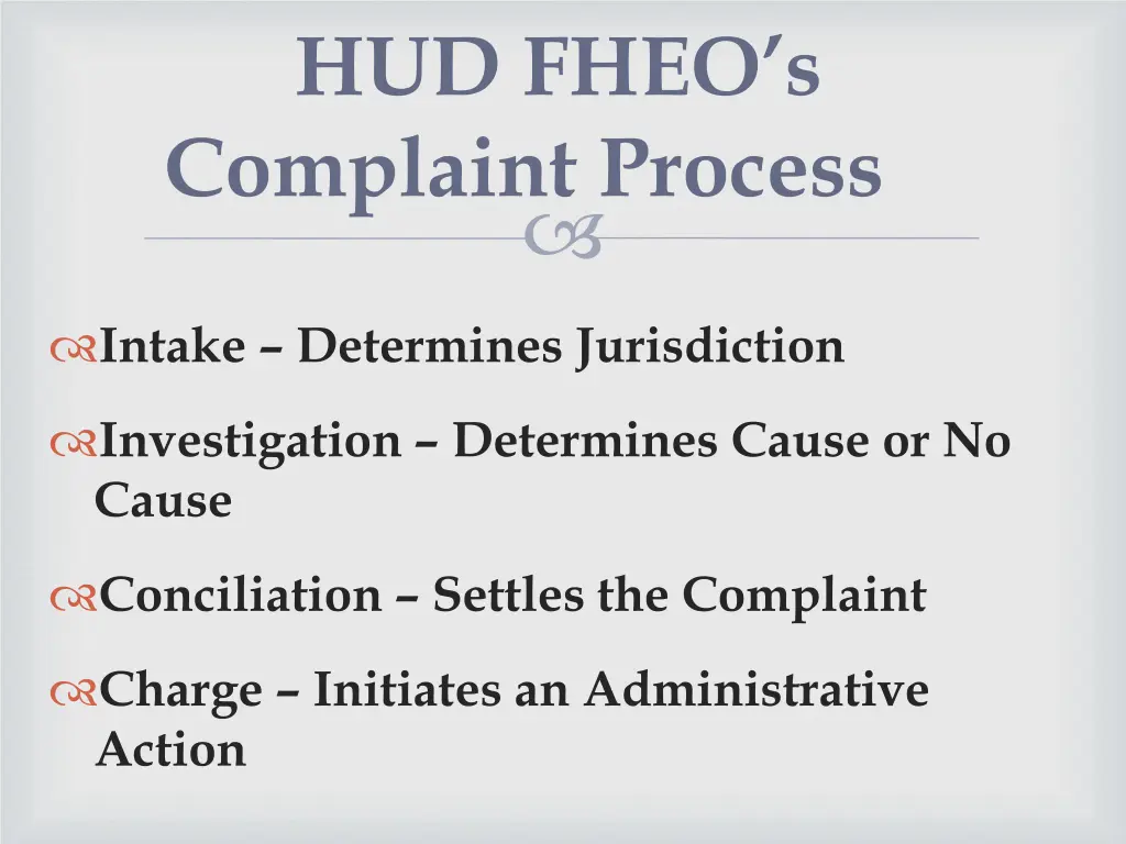 hud fheo s complaint process