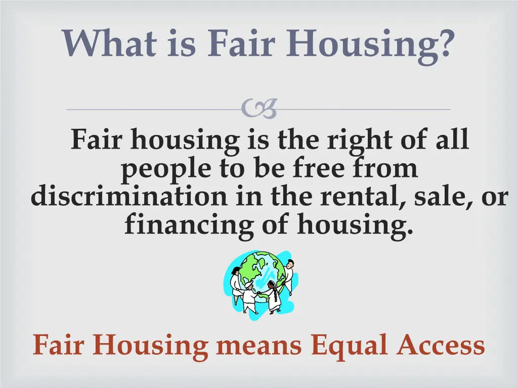 what is fair housing