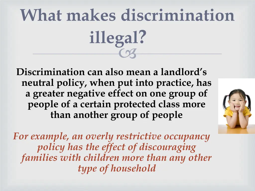 what makes discrimination illegal 2