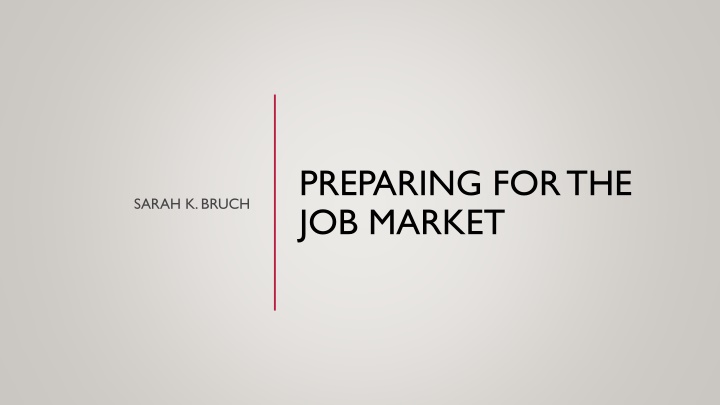 preparing for the job market