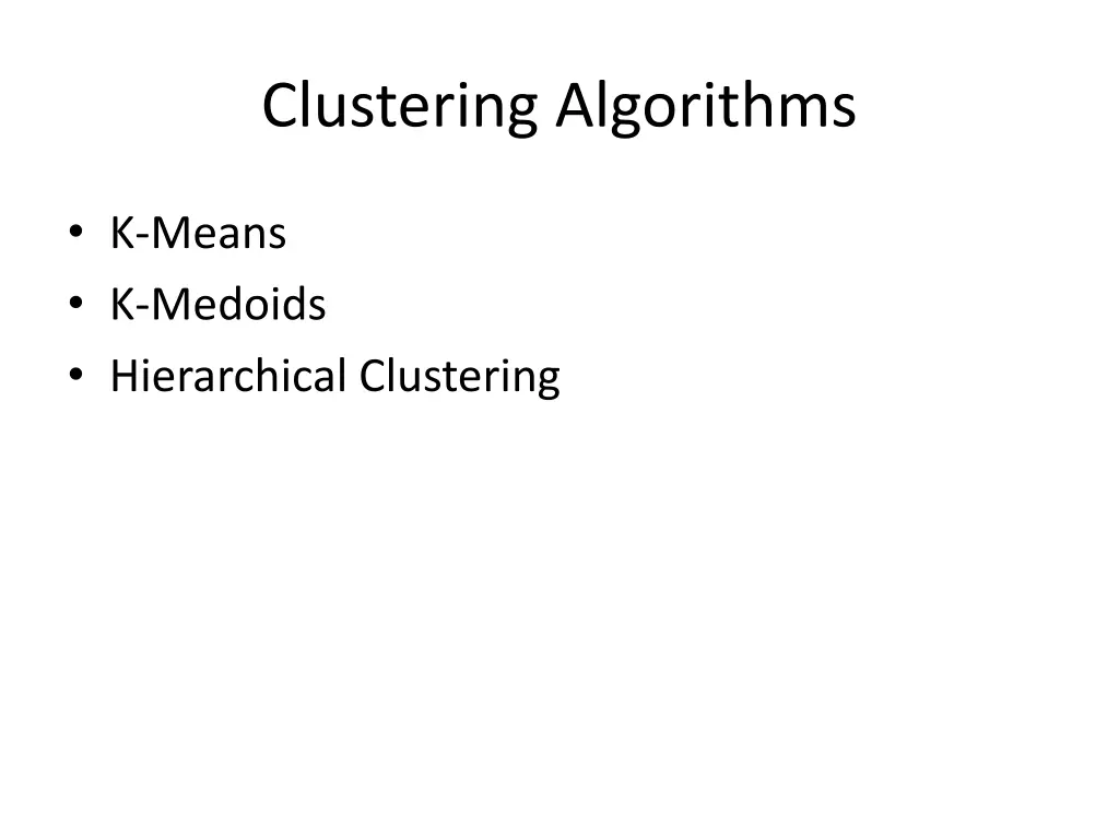 clustering algorithms 2