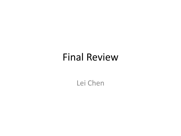 final review