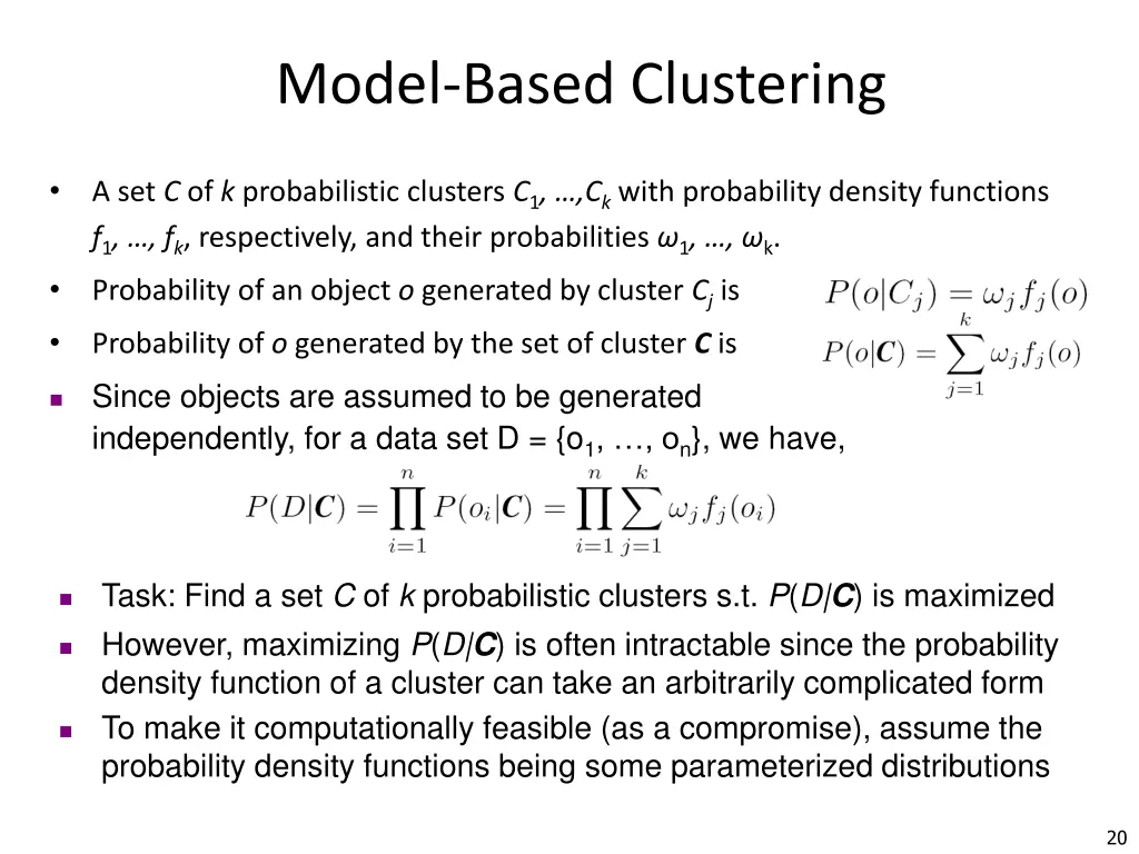 model based clustering