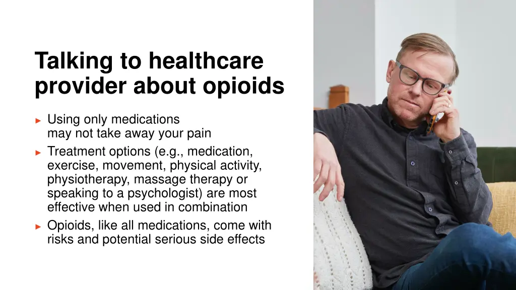 talking to healthcare provider about opioids