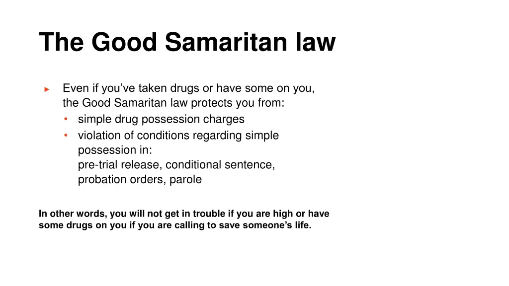 the good samaritan law