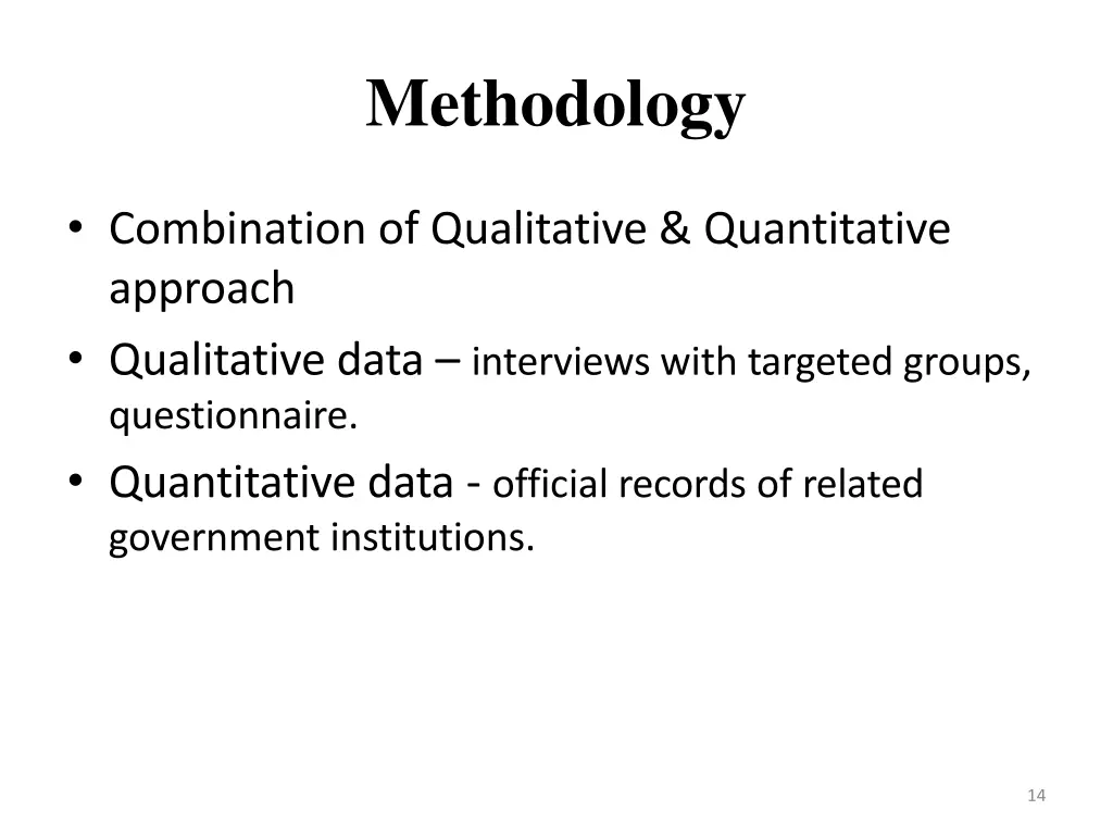 methodology