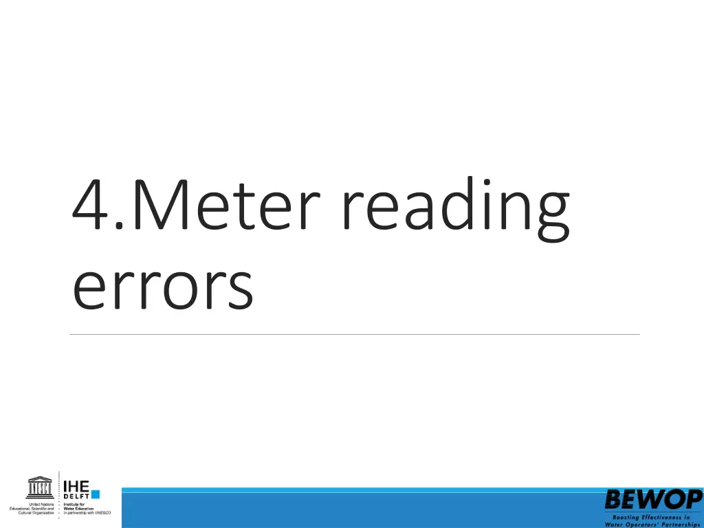 4 meter reading errors