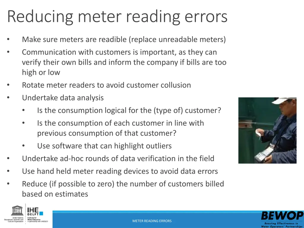 reducing meter reading errors