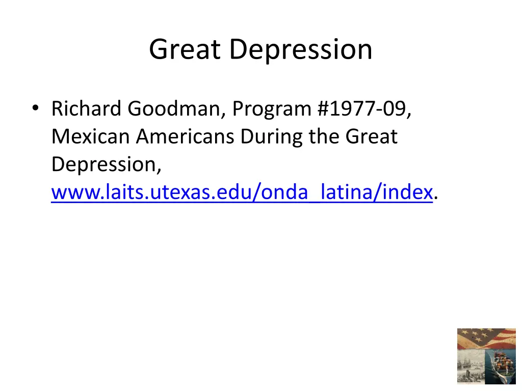 great depression