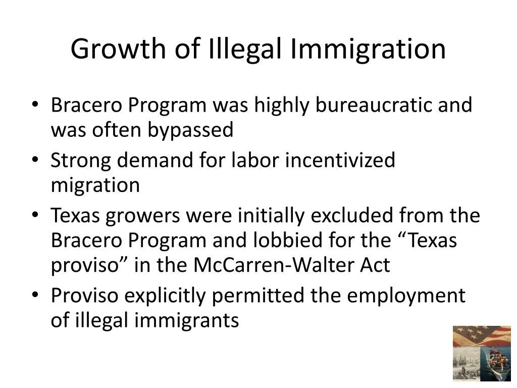 growth of illegal immigration