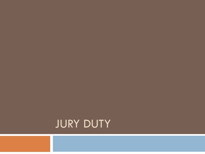 jury duty