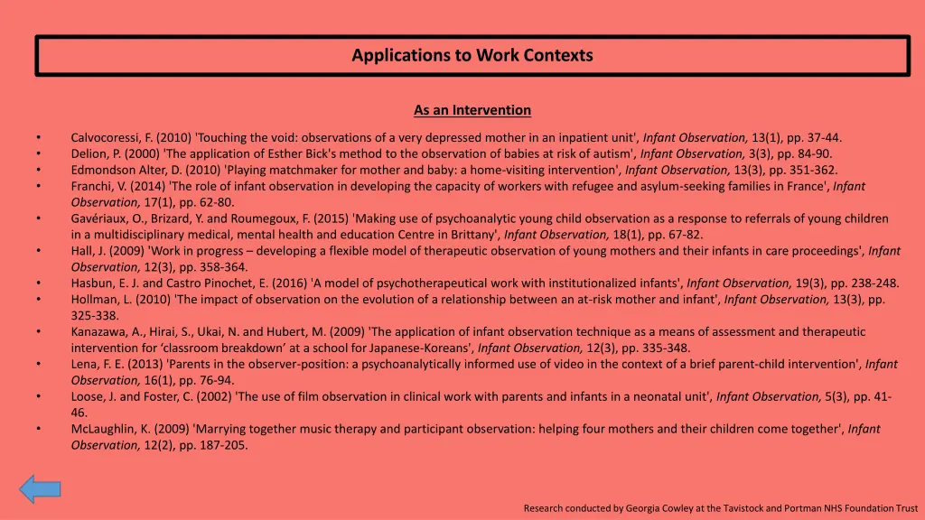 applications to work contexts