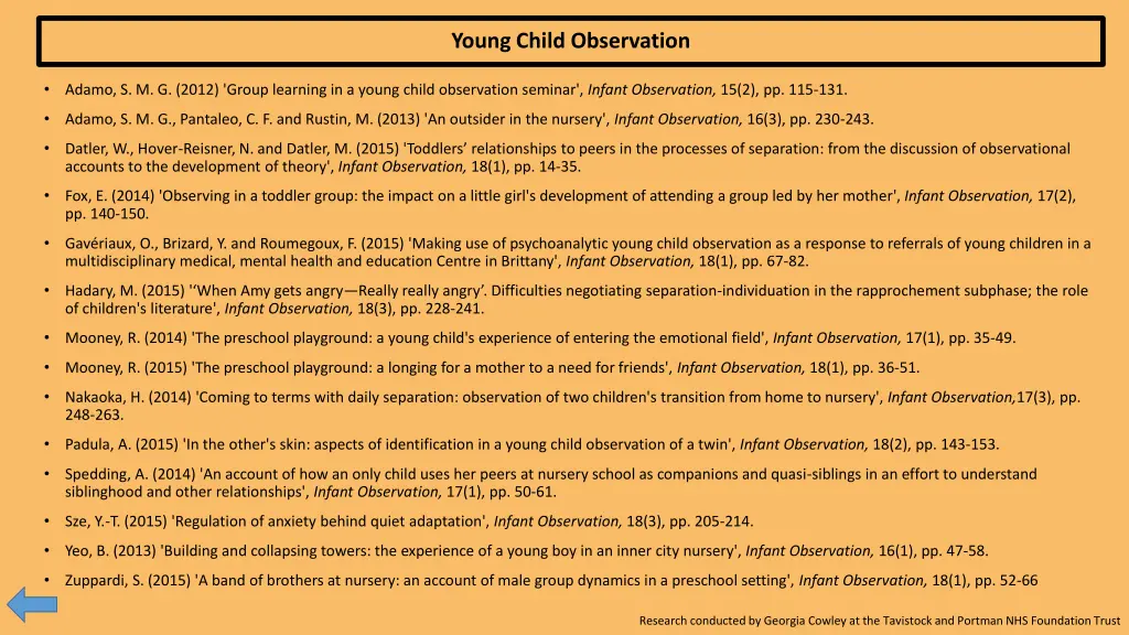 young child observation