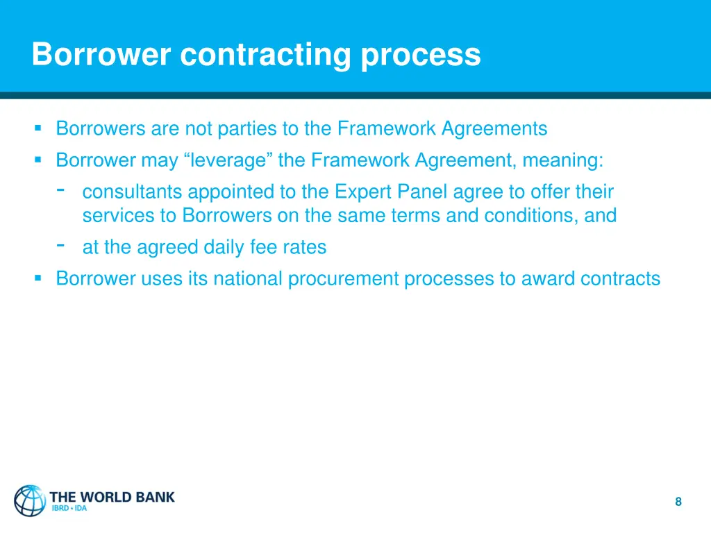 borrower contracting process