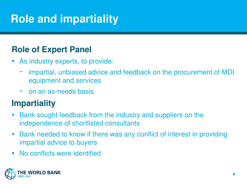 role and impartiality