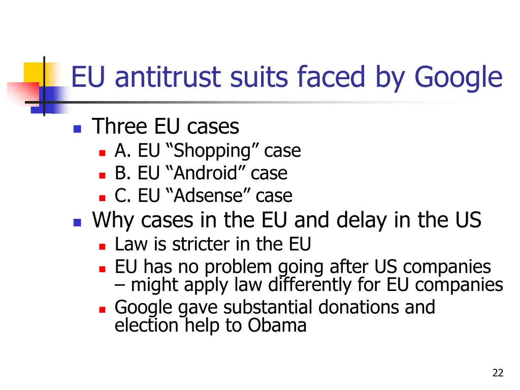 eu antitrust suits faced by google