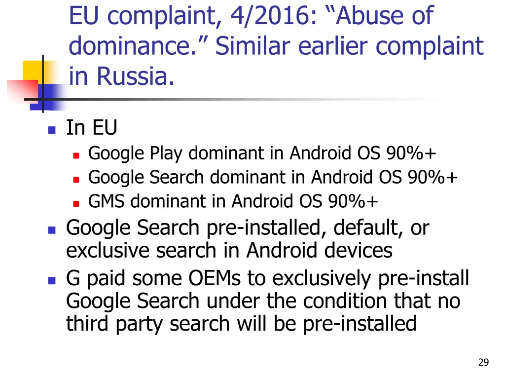 eu complaint 4 2016 abuse of dominance similar